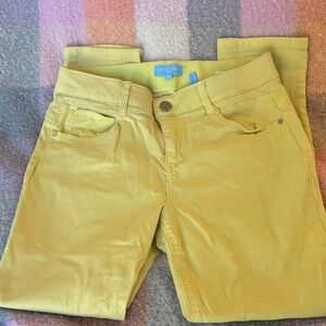 Draper James Yellow Ankle Pants